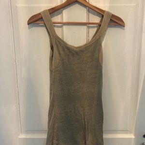Free People size small green tank top